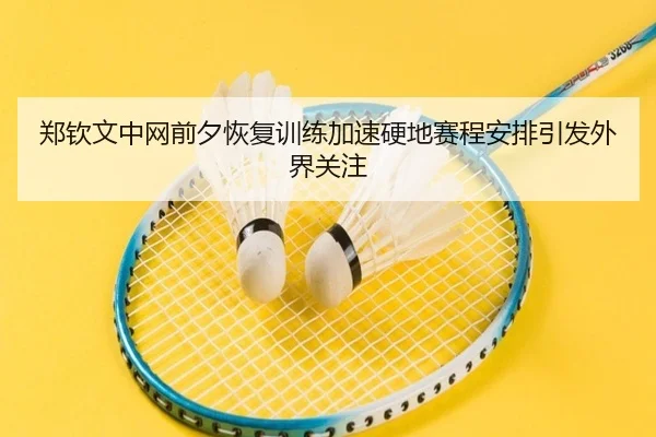 郑钦文中网前夕恢复训练加速硬地赛程安排引发外界关注